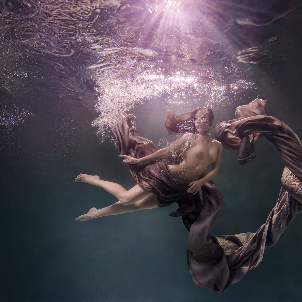 Kitfox Valentín : Underwater Watercolor Mermaid Beauty